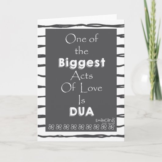 Salaam & Dua - Daad van Liefde Kaart (Voorkant)