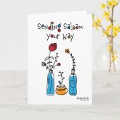 Salaam & Dua - Flowers Kaart (Gele Bloem)