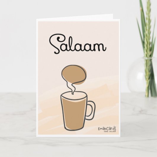 Salaam & Dua - Tea cup Kaart (Voorkant)