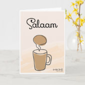 Salaam & Dua - Tea cup Kaart (Gele Bloem)