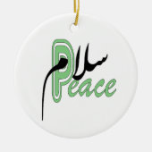Salaam Peace moslim Keramisch Ornament (Voorkant)