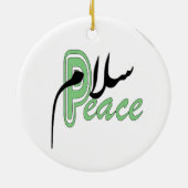 Salaam Peace moslim Keramisch Ornament (Achterkant)