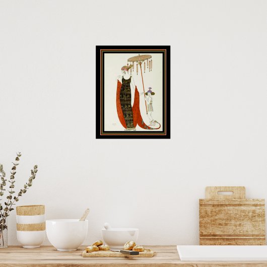 "Salabaccha" 1927 Barbier Art Deco Afdrukken 16x20 Poster (Keuken)