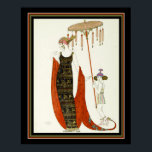 "Salabaccha" 1927 Barbier Art Deco Afdrukken 16x20 Poster<br><div class="desc">Een ander verbluffend stuk Art Deco-Mode van de grote George Barbier met de titel "Salabaccha" ca. 1927</div>