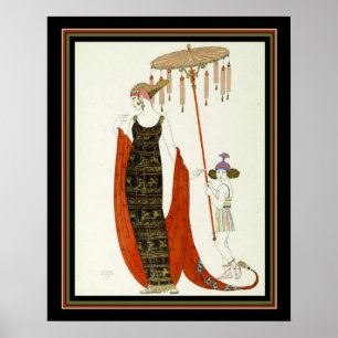 "Salabaccha" 1927 Barbier Art Deco Afdrukken 16x20 Poster