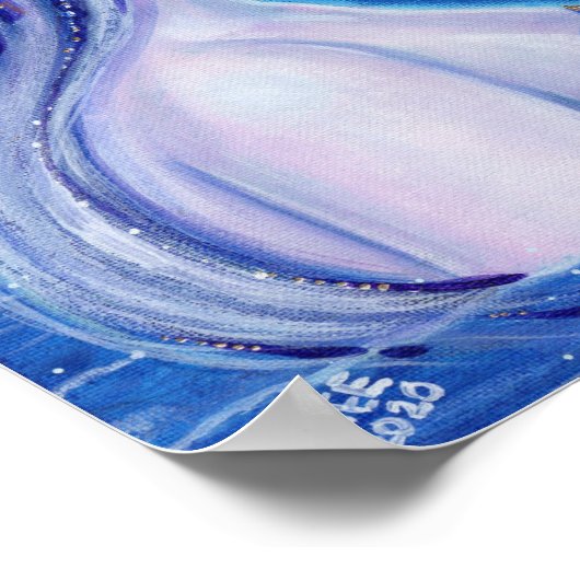 Salacia godin van het zee van Renee L Lavoie Poster (Hoek)