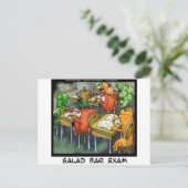 Salad Bar Exam Funding Briefkaart (Staand voorkant)