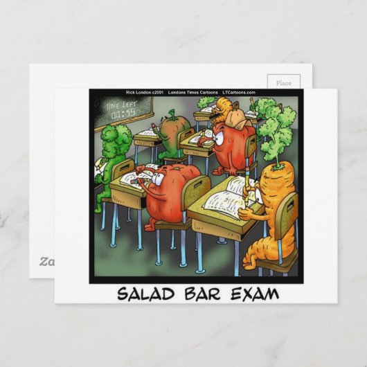 Salad Bar Exam Funding Briefkaart (Voorkant / Achterkant)