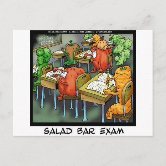Salad Bar Exam Funding Briefkaart (Voorkant)
