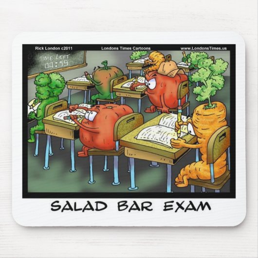 Salad Bar Exam Funny Gifts T - shirts Kaarten & Mo Muismat (Voorkant)