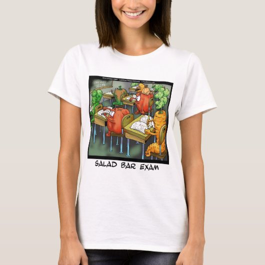 Salad Bar Exam Funny T-shirt (Voorkant)