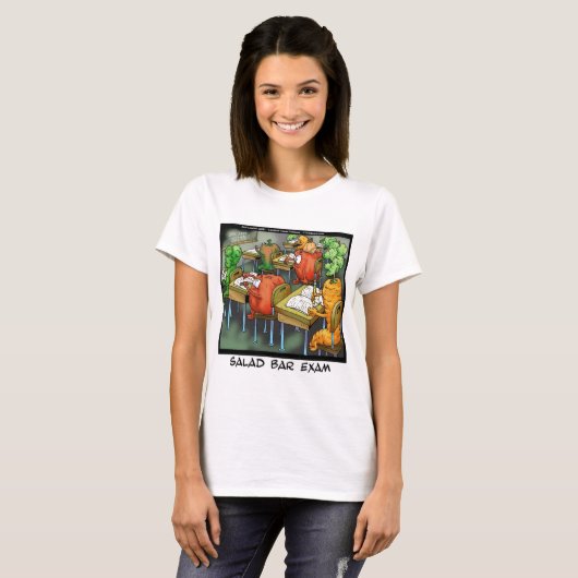 Salad Bar Exam Funny T-shirt (Voorkant volledig)