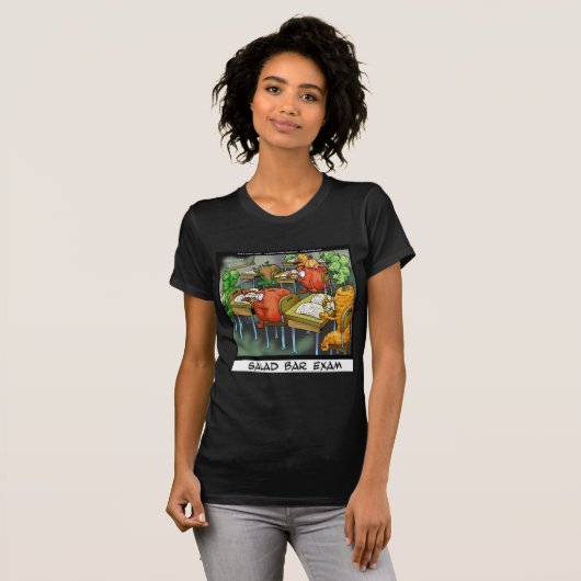 Salad Bar Exam Funny T-shirt (Voorkant volledig)