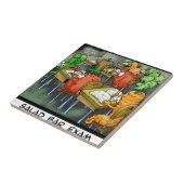 Salad Bar Exam Funny Tegeltje (Zijkant)