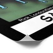 Salad Bar Exam Funny Vegan Lawyer Poster (Hoek)