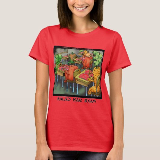 Salad Bar Examen Grappig T-shirt (Voorkant)