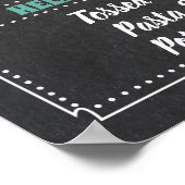 Salad Bar Feestbord Bord Poster (Hoek)