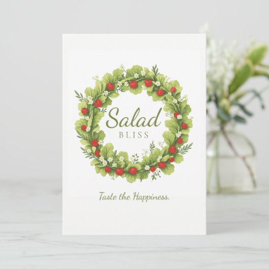 Salad Bliss Kaart (Staand voorkant)