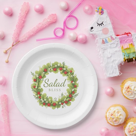 Salad Bliss Papieren Bordje (Feest)