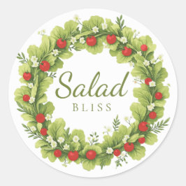 Salad Bliss Ronde Sticker