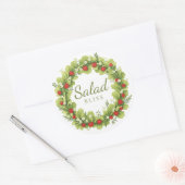 Salad Bliss Ronde Sticker (Envelop)