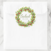 Salad Bliss Ronde Sticker (Tas)