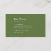 Salad Bliss Visitekaartje (Achterkant)