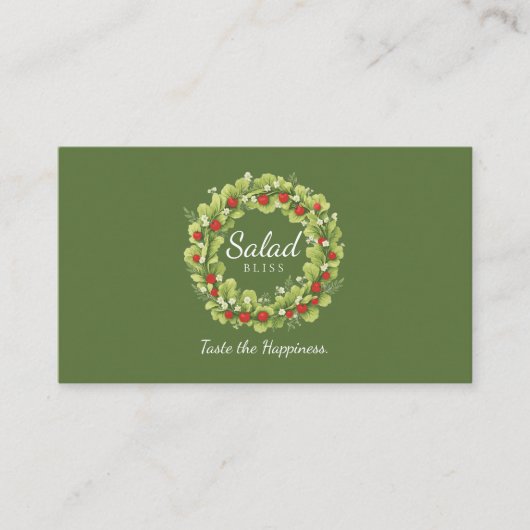 Salad Bliss Visitekaartje (Voorkant)