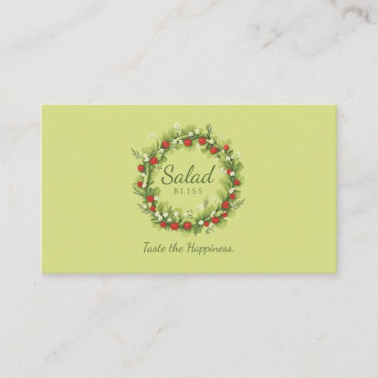 Salad Bliss Visitekaartje (Voorkant)