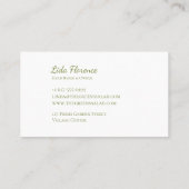 Salad Bliss Visitekaartje (Achterkant)