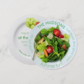 salad bord - uitnodiging (Voorkant / Achterkant)