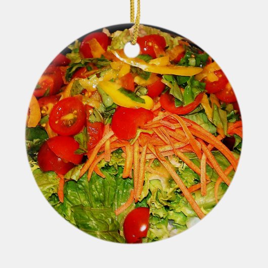 Salad Brite Keramisch Ornament (Voorkant)