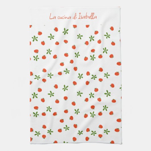 Salad caprese italiaans keukengerei theedoek (Verticaal)