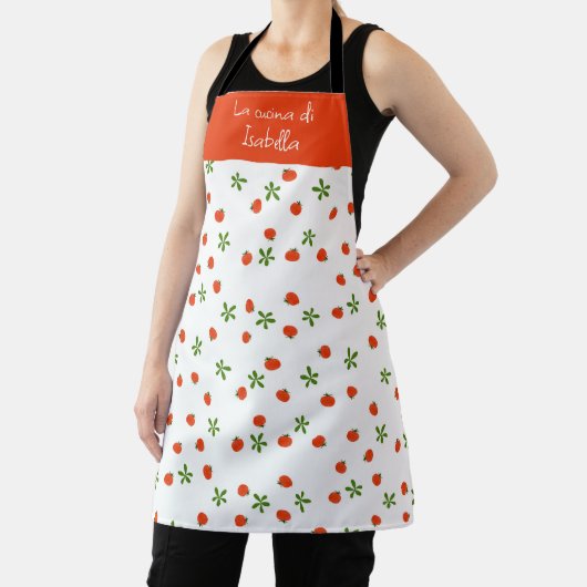 Salad caprese italiaanse keukenmakerspasta schort (Insitu)
