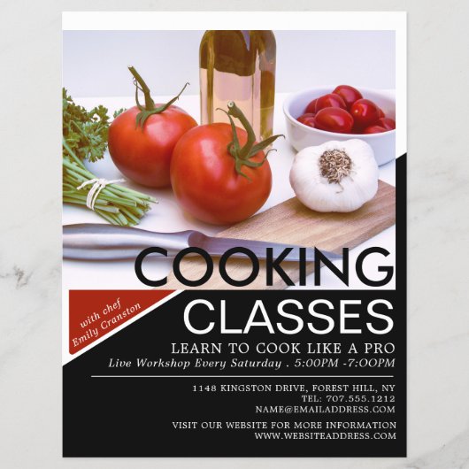 Salad Display, Koken, Klassen Adverteren Flyer (Voorkant)
