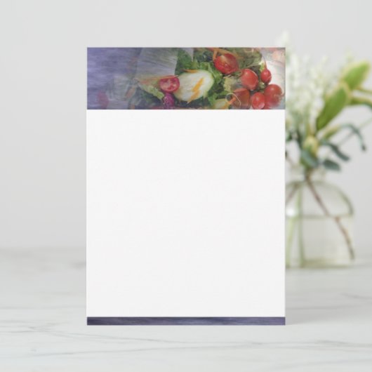 Salad Invitation Kaart (Staand voorkant)