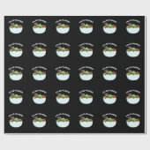 Salad-mander Funny Salamander Animal Pun Dark BG Cadeaupapier (Vlak)