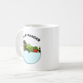 Salad-mander Funny Salamander Animal Pun Koffiemok (Voorkant links)