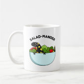 Salad-mander Funny Salamander Animal Pun Koffiemok (Links)