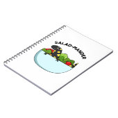 Salad-mander Grappige Salamander Dier Woordspeling Notitieboek (Linkerzijde)