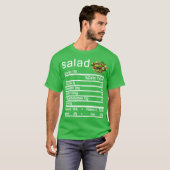 salad Nutrition Facts label T-shirt (Voorkant volledig)