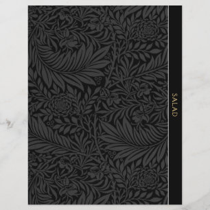 Salad Ontvanger divider zwarte Floral