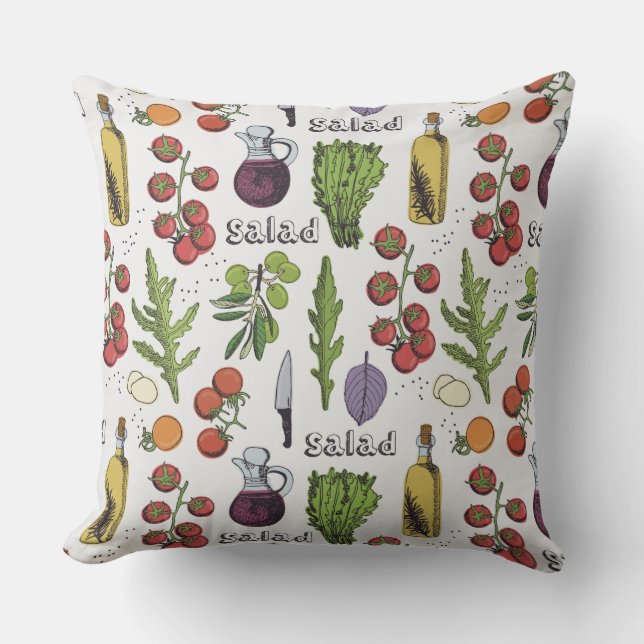 Salad Pattern gooit kussens (Voorkant)