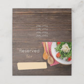 Salad Plaatskaartje (Buitenkant ongevouwen)