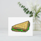 Salad Sandwich Briefkaart (Staand voorkant)