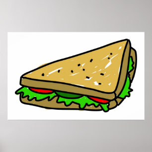 Salad Sandwich Poster