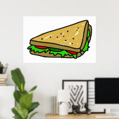 Salad Sandwich Poster (Thuiskantoor)
