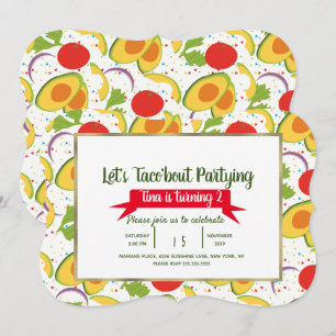 Salad Taco Bout Taco Party Birthday Any Age Kaart