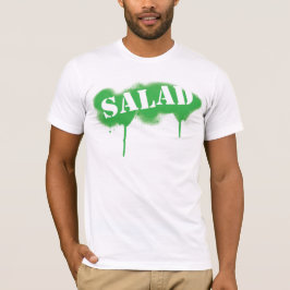 Salad Tagged (gemonteerd t) - Groen/wit T-shirt