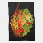 Salad Tomato Carrot Lettuce Theedoek (Verticaal)